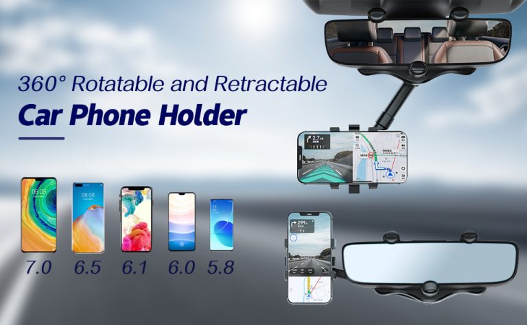 Rotatable and Retractable Car Phone Holder: Stay Safe and HandsFree while Driving