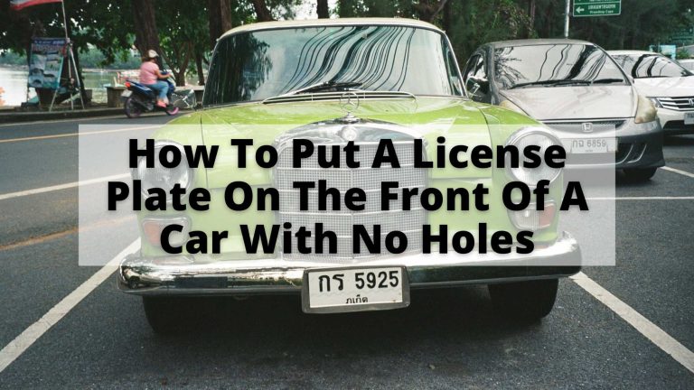 The Importance of Front License Plate Holders: Why Your Car Doesn’t Have One